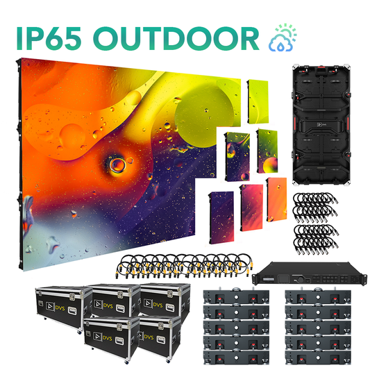Vizra-3XIP 16-FT X 10-FT 3.9MM IP65 Outdoor LED Video Wall System Package (NovaStar)