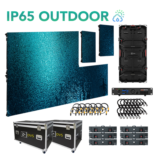 Vizra-3XIP 10-FT X 7-FT 3.9MM IP65 Outdoor LED Video Wall System Package (NovaStar)