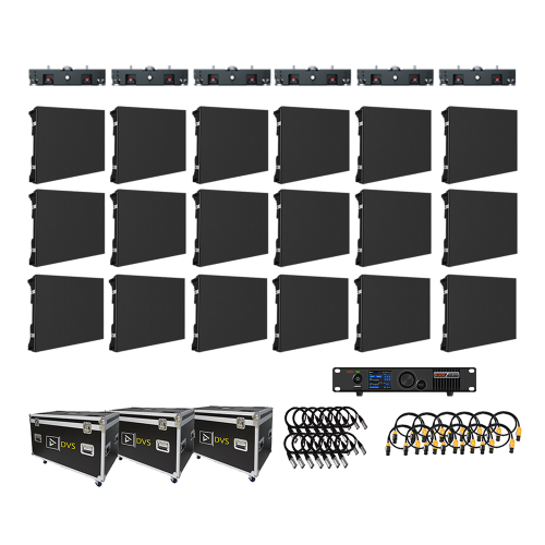 Vizra-3IP 10-FT X 5-FT 3.9MM IP65 Outdoor LED Video Wall System Package (NovaStar)