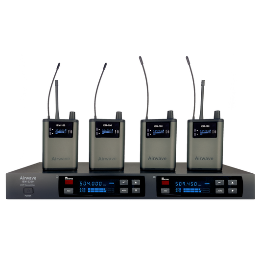 IEM 2200 Quad Mono Pack In Ear Monitor System