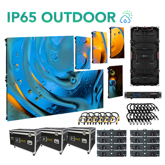 Vizra-3XIP 13-FT X 7-FT 3.9MM IP65 Outdoor LED Video Wall System Package (NovaStar)