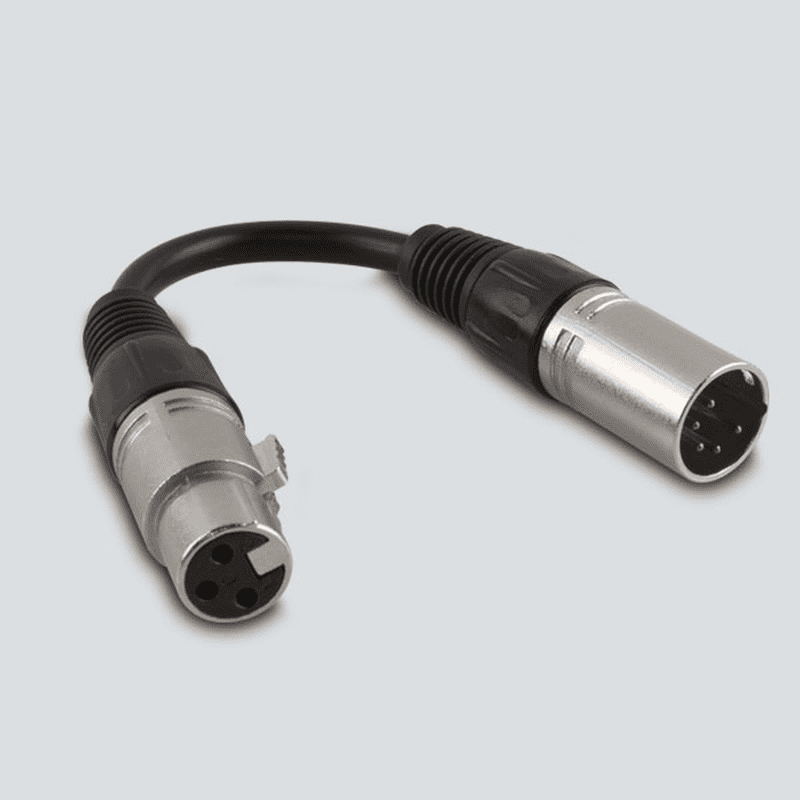 Chauvet DJ Chauvet DJ 3-Pin F to 5-Pin M Adapter – DMX3F5M – Learn Stage  Lighting GEAR