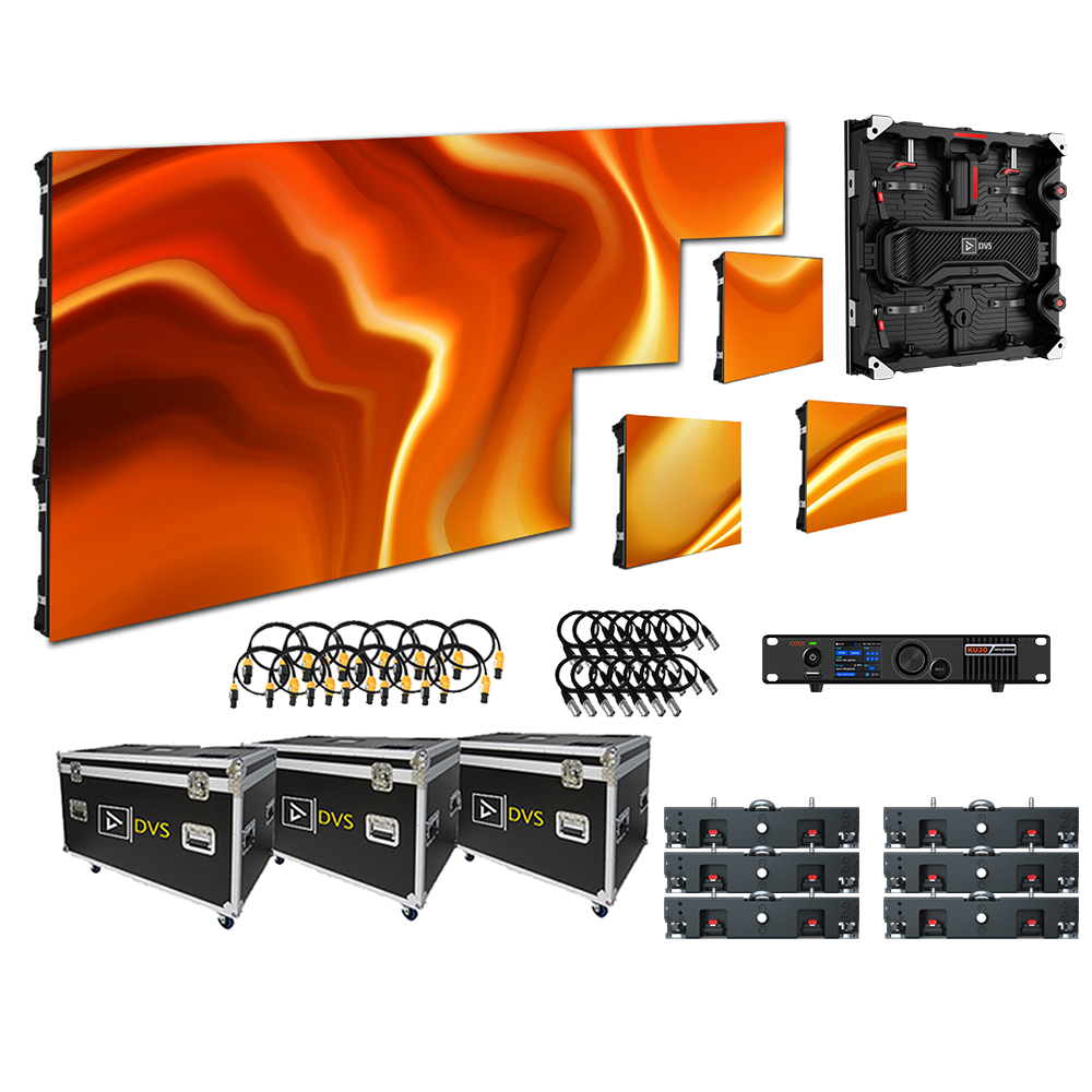Vizra-3 10-FT x 5-FT 3.9mm LED Video Wall System System Package (NovaStar)