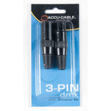 Accu-Cable 3-Pin DMX Connector Set – ACXLR3PSET