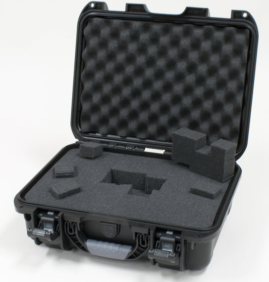 Waterproof case w/ diced foam; 15"x10.5"x6.2"