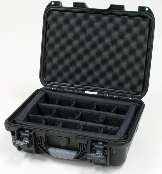 Waterproof case w/ divider system; 15"x10.5"x6.2"