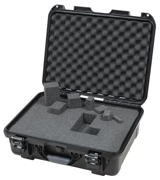 Waterproof case w/ diced foam; 18"x13"x6.9"