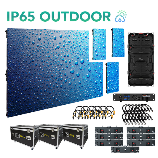 Vizra-3XIP 12-FT X 7-FT 3.9MM IP65 Outdoor LED Video Wall System Package (NovaStar)