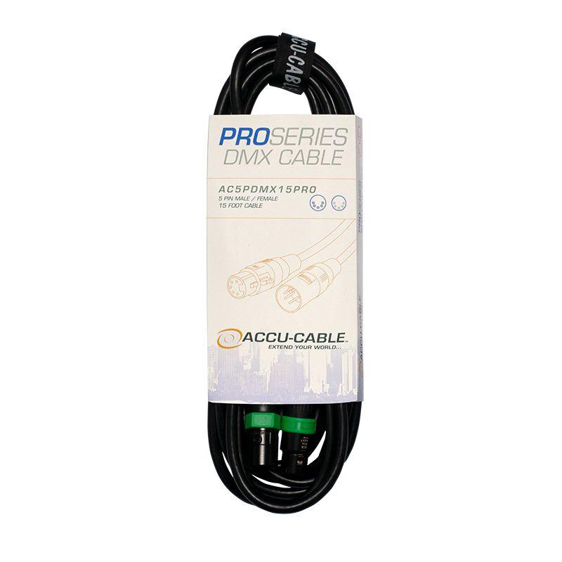 Accu-Cable 15ft Pro Series 5-Pin DMX Cable – AC5PDMX15PRO