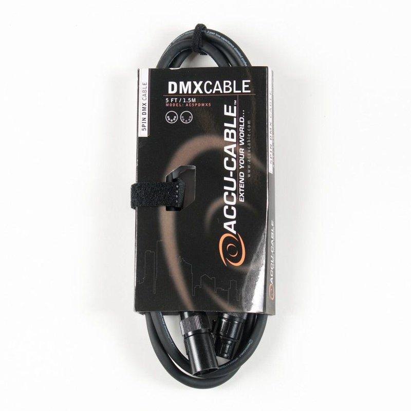 Accu-Cable 5ft 5-Pin DMX Cable - AC5PDMX5