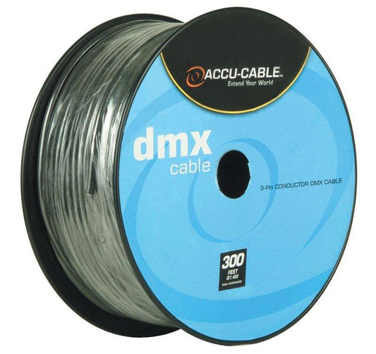Accu-Cable 300ft 3-Pin DMX Spool – AC3CDMX300