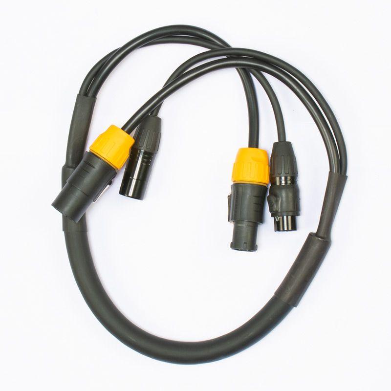 Accu-Cable 3ft IP65 3-Pin DMX + Locking Power Cable - AC3PTRUE3