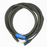 Accu-Cable 12ft 5-Pin DMX + Locking Power Cable - AC5PPCON12