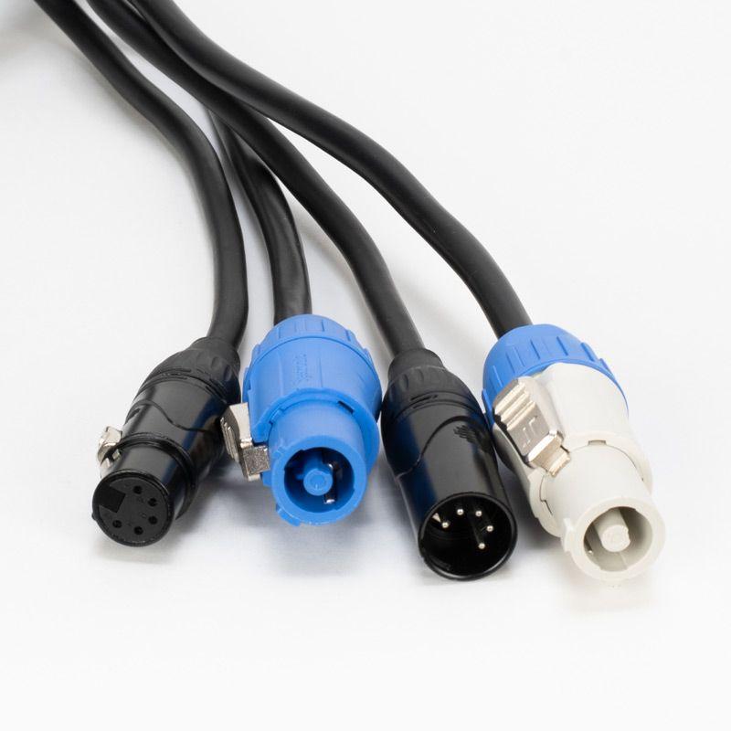 Accu-Cable 3ft 5-Pin DMX + Locking Power Cable – AC5PPCON3